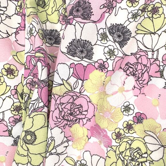 NWT BCBGeneration Floral Square Neck Puff Sleeve Dress 6 Wedding Guest - Picture 3 of 14